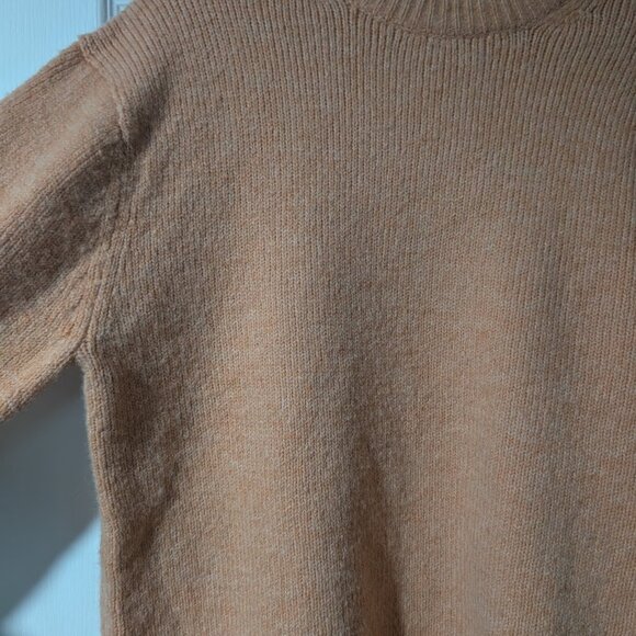 NEW! Zara | Men's Wool-Blend Crew Neck Sweater In Orange - Picture 5 of 10